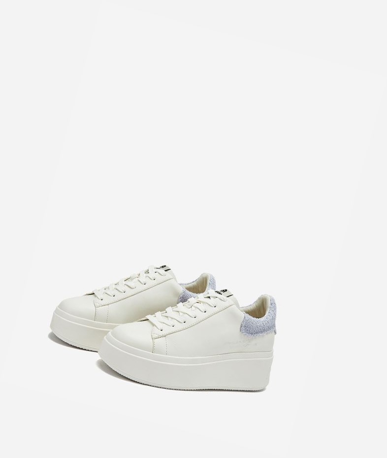 White / Young Women's ASH Moby Be Kind Low-Top Sneakers | 032YVOWCD